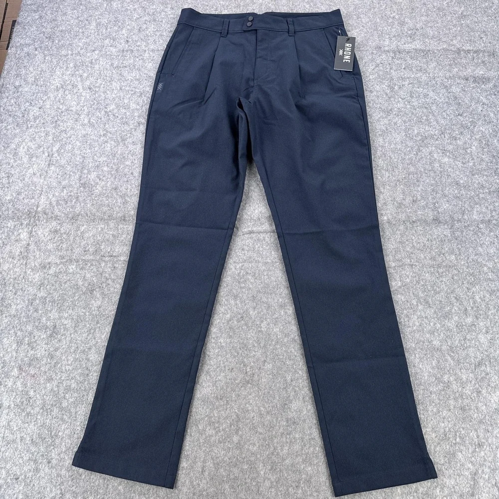 Rhone Pants Mens 31x32 True Navy Golf Tour Trouser DWR Stretch Water Resistant